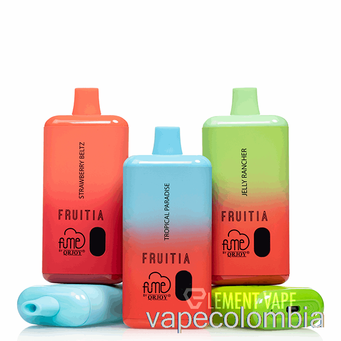 Kit Vape Completo Fruitia X Fume 8000 Desechable Menta Verde